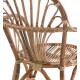Fauteuil rotin 'palmette' dossier bas
