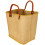 Cabas rabane naturel bord couleur