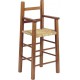 La Vannerie d'Aujourd'hui - Chaise haute pour enfant en bois foncé