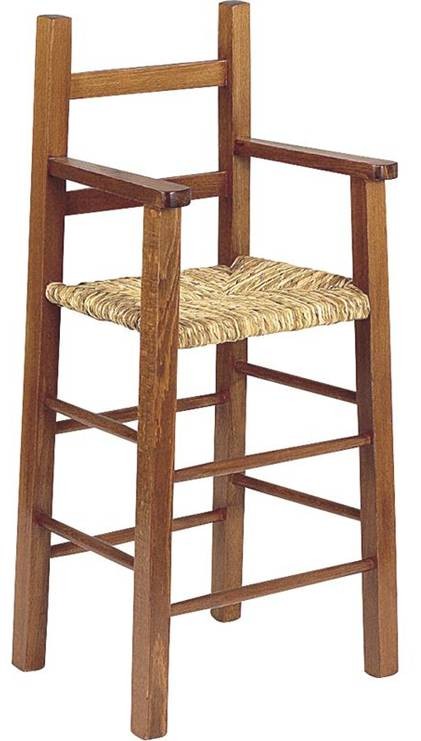 La Vannerie D Aujourd Hui Chaise Haute Pour Enfant En Bois Fonce