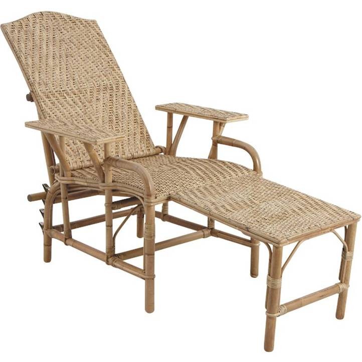 Fauteuil en teck et canne de rotin tressée Wasi Naturel - Maison