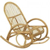 La Vannerie d'Aujourd'hui - Rocking chair design en rotin filet ajouré