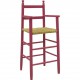 La Vannerie d'Aujourd'hui - Chaise haute pour enfant en bois framboise