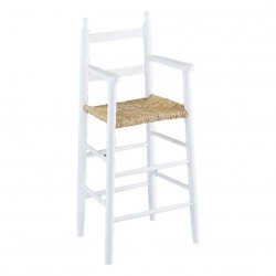 La Vannerie d'Aujourd'hui - Chaise haute pour enfant bois laqué blanc