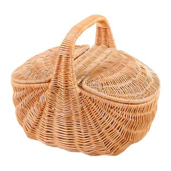 Panier pique-nique osier couvercle bombé - La Vannerie d ...