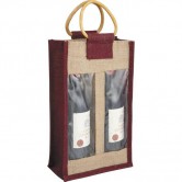 Sac jute 2 bouteilles