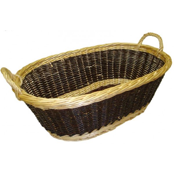 Panier à linge HHG-818, collecteur de linge, bois massif, aspect