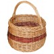 Panier rond en osier 2 teintes
