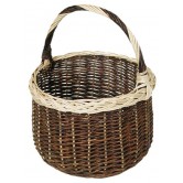 Panier boule osier 2 teintes