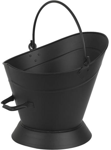 Cabilock Seau À Cendres Avec Couvercle En Métal Galvanisé Conteneur De Stockage De Nourriture Sèche Mini Poubelle Cheminée En Fer Seau À Charbon De Bois Cendrier Porte-Stylo Pour Poêle B