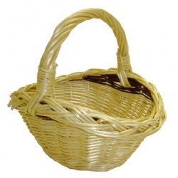 Panier enfant ovale osier 2 tons