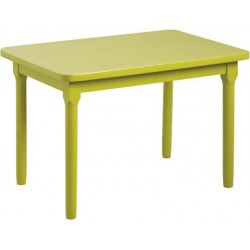 Table enfant hêtre laqué anis