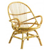 La Vannerie d'Aujourd'hui - Fauteuil design coquille en rotin manau