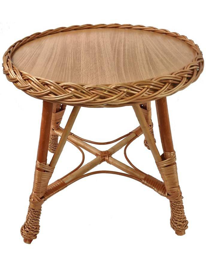 La Vannerie D Aujourd Hui Table Ronde Pour Enfant En Osier Buff